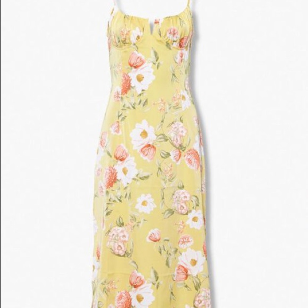 forever 21 floral silk dress